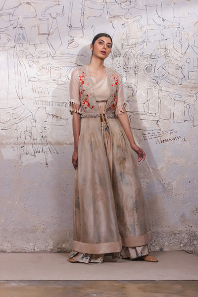 ROCOCO ORGANZA JACKET AND GREGORY DOUBLE PLEATED PANT