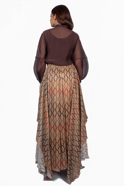 THE HORSE CHESTNUT TOP AND SKIRT